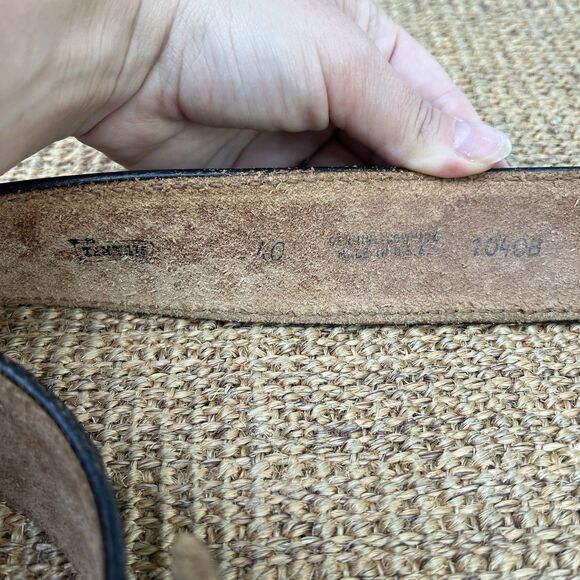 Vintage Textan Western Braided Belt & Bronco Buckle - Picture 5 of 7